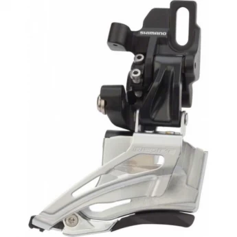 Переключатель передний SHIMANO DEORE, M618-D, на упор, для 2X10, универсальная тяга, черный