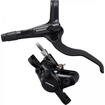 Тормоз дисковый SHIMANO MT400, BL(ЛЕВ)/BR(ПЕРЕДН), ПОЛИМЕР. КОЛОДК., 1000ММ, ЦВ. ЧЕРНЫЙ