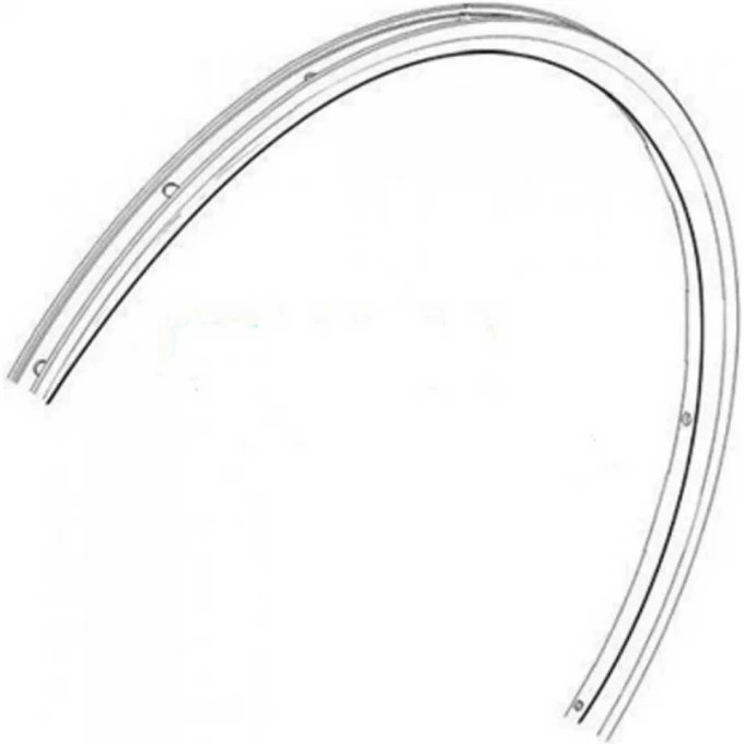 Обод SHIMANO для WH-R501/R501A, 24 отверстия, задний, черный EWHRIM2URDBC Обод SHIMANO для WH-R501/R501A, 24 отверстия, задний, черный EWHRIM2URDBC