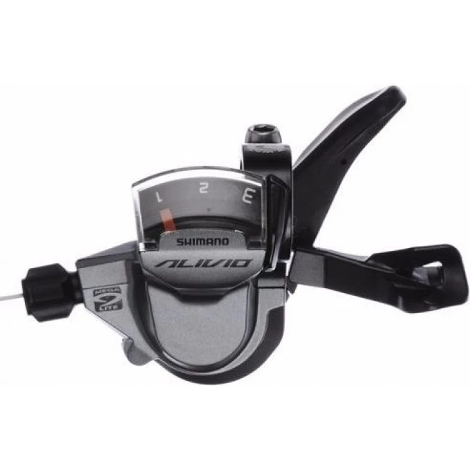 Шифтер SHIMANO ALIVIO, M4000, левый/правый, 3X9 скоростей, трос+оплетка ESLM4000PA3 Шифтер SHIMANO ALIVIO, M4000, левый/правый, 3X9 скоростей, трос+оплетка ESLM4000PA3