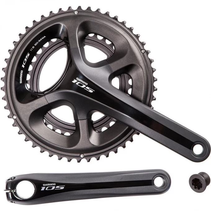 Система SHIMANO 105, 5800, 11 скоростей, 170мм, 52/36T без каретки IFC5800CX26L Система SHIMANO 105, 5800, 11 скоростей, 170мм, 52/36T без каретки IFC5800CX26L