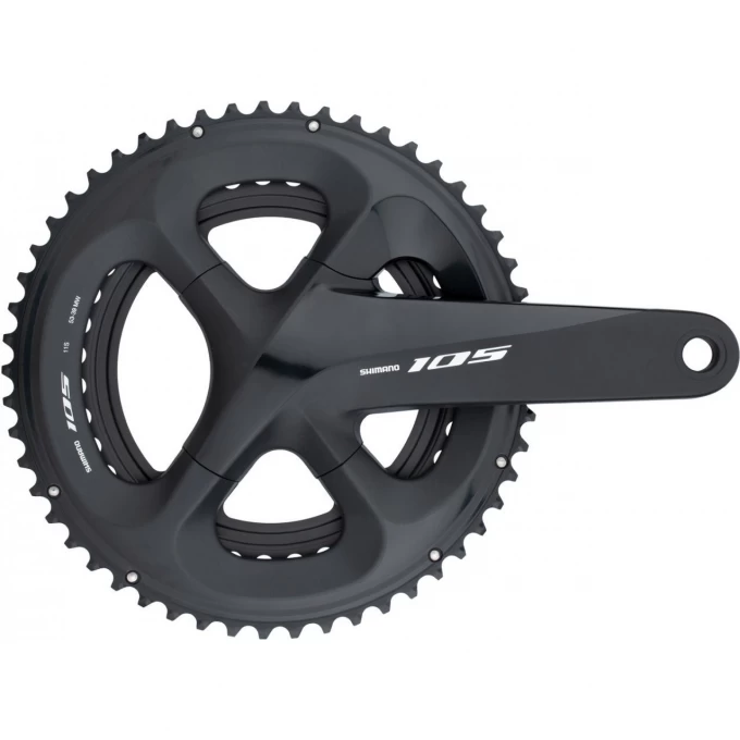 Система SHIMANO 105, R7000, 11 скоростей, 172,5 мм, 53/39T, черный IFCR7000DX39L Система SHIMANO 105, R7000, 11 скоростей, 172,5 мм, 53/39T, черный IFCR7000DX39L