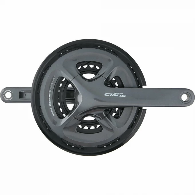 Система SHIMANO CLARIS, R2030, 175мм, интегрированный вал, 8 скоростей с защитой 50/39/30T EFCR2030EX090C Система SHIMANO CLARIS, R2030, 175мм, интегрированный вал, 8 скоростей с защитой 50/39/30T EFCR2030EX090C