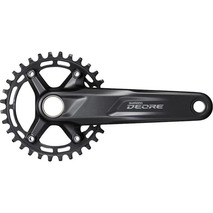 Система SHIMANO DEORE M5100-1 для 1x10/11 скоростей, 170мм, интегрированный вал, 32T без каретки, для CL:52мм EFCM51001CXA2 Система SHIMANO DEORE M5100-1 для 1x10/11 скоростей, 170мм, интегрированный вал, 32T без каретки, для CL:52мм EFCM51001CXA2