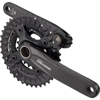 Система SHIMANO DEORE, M6000-3, 175 мм, интегрированный вал, 10 скоростей, 40/30/22T без каретки, черный