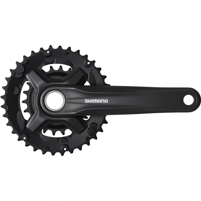 Система SHIMANO MT210-2, 170 мм, 36/22T, интегрированный вал, черный, для 9 скоростей EFCMT210CX62L Система SHIMANO MT210-2, 170 мм, 36/22T, интегрированный вал, черный, для 9 скоростей EFCMT210CX62L