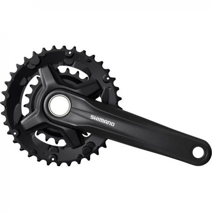 Система SHIMANO MT210-B, 175мм, 36/22T, интегрированный вал, с защитой, черный CL+3мм, для 9 скоростей EFCMT210BEX62L Система SHIMANO MT210-B, 175мм, 36/22T, интегрированный вал, с защитой, черный CL+3мм, для 9 скоростей EFCMT210BEX62L