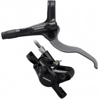 Тормоз дисковый SHIMANO MT400, BL(левый)/BR(передний), полимерные колодки, 1000мм, серебристый