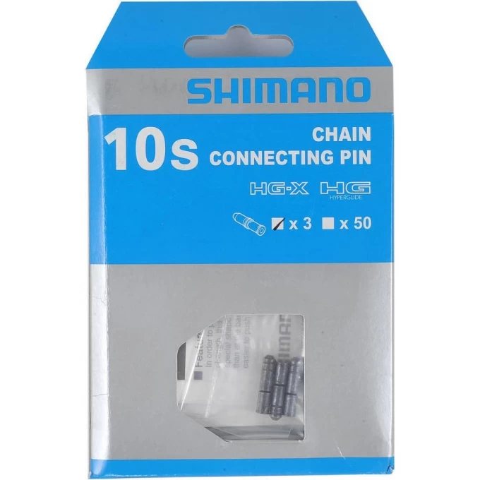 Запасная часть SHIMANO к цепи, 10 скоростей, соединительный штифт, 3 штуки, к CN7900/7801/6600/5600 Y08X98031 Запасная часть SHIMANO к цепи, 10 скоростей, соединительный штифт, 3 штуки, к CN7900/7801/6600/5600 Y08X98031