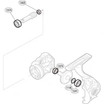 Запчасть для катушки SHIMANO BEARING SET набор подшипников